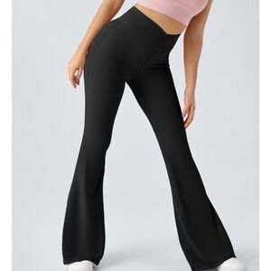 Halara high waisted crossover flare leggings